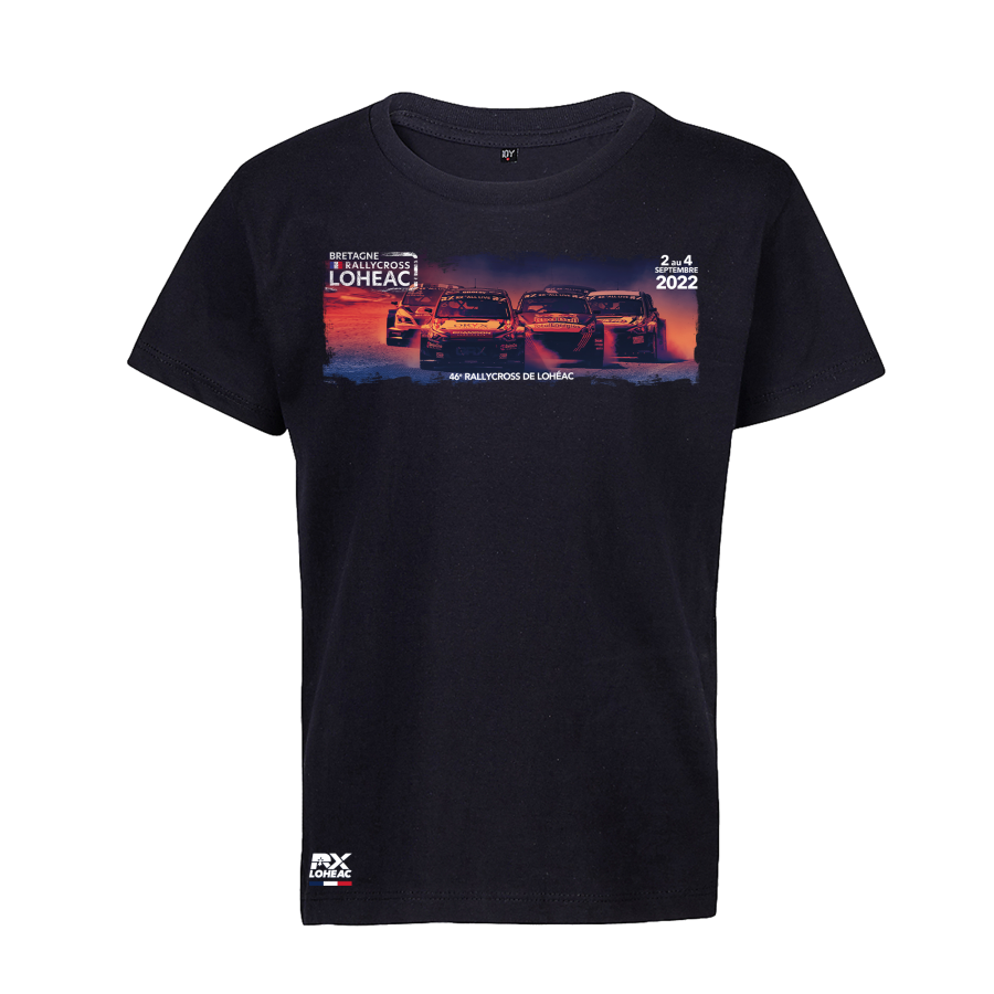 T-shirt Enfant NOIR Affiche RX Loheac 2022