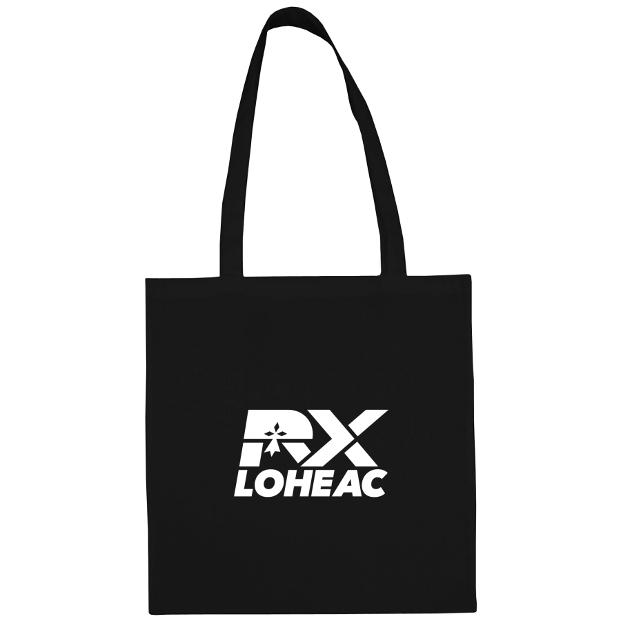 Sac Shopping NOIR Logo Blanc RX Loheac